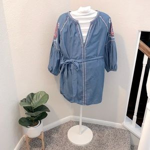 F21 Embroidered Dress